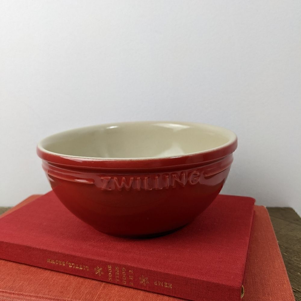 Cherry Red Zwilling bowl cereal prep